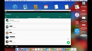 How to put whatsapp status from Bluestacks app [upl. by Namhar270]