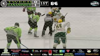 GANANOQUE ISLANDERS VS TWEED OIL KINGS 2024 EOSHL PLAYOFFS [upl. by Melany]