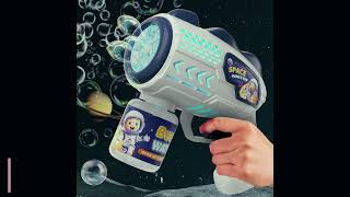 Astronaut Electric Bubble Gun  Automatic Soap Blower Kids Toy [upl. by Hcurob]