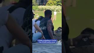 Diddy spotted in Central Park sun🫣 trendingshorts fypシ゚viral viralvideo [upl. by Aihsemek848]