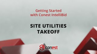 Site Utilities Takeoff  Conest Software Systems [upl. by Land]