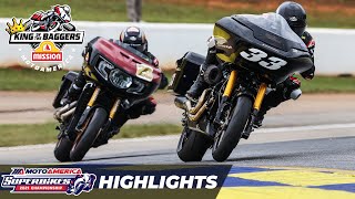 MotoAmerica Mission King Of The Baggers Race Highlights at Road America 2021 [upl. by Susana562]