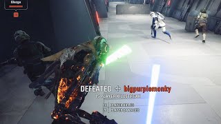 HACKER LAGGING THE SERVER STILL LOSES  Supremacy  Star Wars Battlefront 2 [upl. by Aitenev]