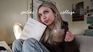 a struggling online college student vlog [upl. by Htehpaj]