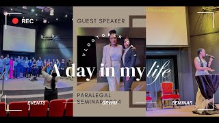 Day in the Life of a Candidate Attorney  Paralegal Seminar  GRWM  vlogtober Epi 1 [upl. by Andrews189]