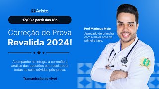 Correção de Prova  Revalida 2024 [upl. by Koerner662]