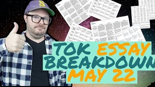 TOK Essay BREAKDOWN May 2022 Theory of Knowledge Essay Titles Just Released [upl. by Aisitel126]