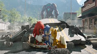 Sonic The Hedgehog 2 Final Battle Vs Dr Eggmans Gigantic Robot [upl. by Nwahsyt901]