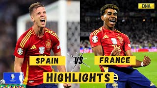 Spain Vs France Highlights Spain Reach Into UEFA Euro 2024 Final Beat France By 21 I Lamine Yamal [upl. by Ezalb]