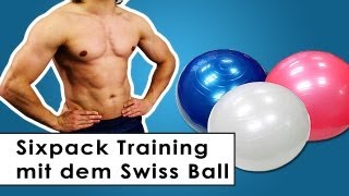 Sixpack Training  Bauchmuskel Übungen mit dem Gymnastikball [upl. by Ivzt]