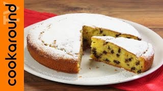 Torta di ricotta con gocce di cioccolato  Ricette dolci facili e veloci [upl. by Ibbor]