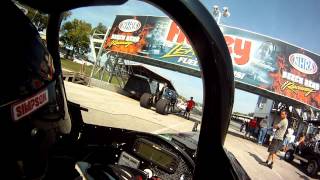 2012 NHRA Div 3 Top Dragster Bowling Green Ky In Car Camera [upl. by Shuler]