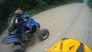 RENEGADE 1000 vs RAPTOR 700 AND LT250r Quad Racer [upl. by Lindo158]