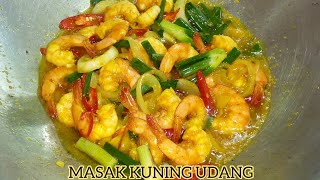 RESEPI UDANG MASAK KUNING DENGAN KENTANG SEDAP amp MUDAH  BY MAK RESEPI225 [upl. by Aneertak895]