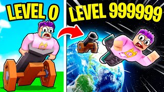 Can We Go MAX LEVEL In ROBLOX LAUNCHER TYCOON BIGGEST CANNON EVER [upl. by Andromache]