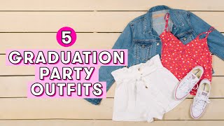 5 Cute Graduation Party Outfits  Style Lab [upl. by Hernando]