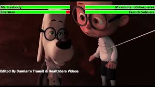 Mr Peabody amp Sherman 2014 French Revolution Chase with healthbars [upl. by Morentz]