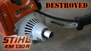 STIHL KM 130 R DESTROYED [upl. by Bloom]