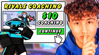 I Secretly Hired a YOUTUBER to coach me in Roblox Rivals [upl. by Stag]