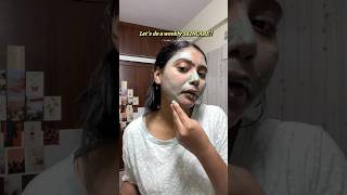 let’s do weekly SKINCARE🧴For Oily skin 🌷 minivlog skincare mask ytshortsindia [upl. by Auhsaj104]