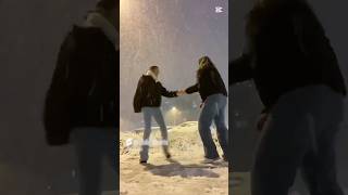 🫶❄️ winter snow dance snowdance winterseason youtubeshorts fyp viralvideo [upl. by Caffrey]