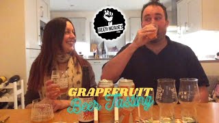 Grapefruit Beer Tasting Featuring Three Very Different Grapefruit Inspired Beers [upl. by Hamid]