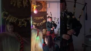 Christmas Song amp Carols Bagpipes  Prince Of Purston Featherstone December 2023 [upl. by Frodin]