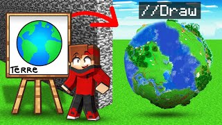 Jai triché en BUILD BATTLE avec un DRAW sur Minecraft [upl. by Kaye]