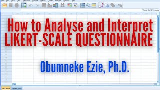 SPSS How to Analyse and Interpret LIKERTSCALE Questionnaire Using SPSS [upl. by Sill590]