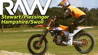 PlessingerStewartHampshireWilson Supercross Practice RAW  Motocross Action Magazine [upl. by Bevash]