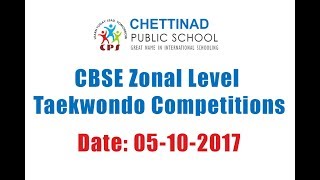 Chettinadu Public School Managiri Karaikudi CBSE zonal level Taekwondo competitions Day 1 [upl. by Limay]