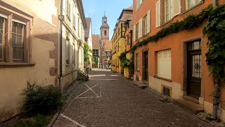 Walking in Riquewihr Alsace  France  4K60 [upl. by Kavita]