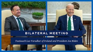 President Biden Hosts Taoiseach Leo Varadkar of Ireland for a Bilateral Meeting [upl. by Rapp341]