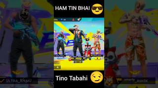 Ham tin bhai tino tabahi 💪  shorts freefire trending [upl. by Mayrim]