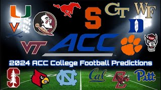 2024 ACC College Football Predictions [upl. by Bannasch]