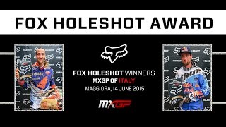 MXGP of Italy MXGP FOX Holeshot 2015  motocross [upl. by Padegs]