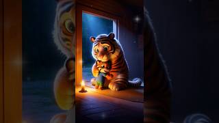 A Cute Tiger Cub Scared of a Ghost 😢 🐅 [upl. by Dawaj]