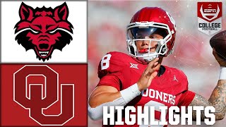 🚨 NO MERCY FOR THE RED WOLVES 🚨 Oklahoma Sooners vs Arkansas State  Full Game Highlights [upl. by Akined381]