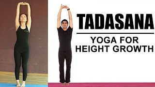 Yoga For Height Growth  Tadasana Yoga [upl. by Carrissa963]