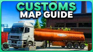 ULTIMATE CUSTOMS BEGINNER MAP GUIDE  Escape from Tarkov [upl. by Ellekim]