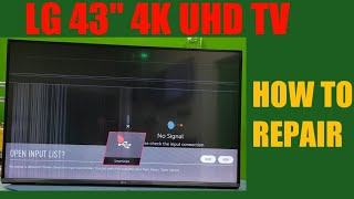 HOW TO FIX LG 43quot 4K UHD TV DISPLAY PROBLEM  HOW TO REPAIR LG 43quot 4K UHD DISPLAY AND PANEL [upl. by Odiug]