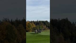 German Air Force CH53GA helicopter inbound for a slope landing germany airforce ch53 helicopter [upl. by Emaj444]