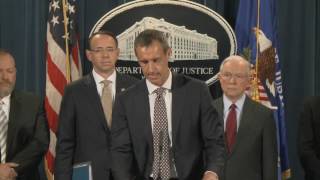 Europol Rob Wainwright  DOJ Press Conference  Takedown of AlphaBay amp Hansa marketplaces [upl. by Fattal281]