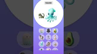 Creating Komodogon Creature from Komodo Dragon and Squid in Animash Game creature animash [upl. by Zach]