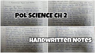 class 11 pol science chapter 2 handwritten notes 📚✨️ [upl. by Ogires]