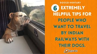 6 Important Train Travel Tips With Dogs  Want to travel via Indian Train with your dog [upl. by Rehpotsirhcnhoj]