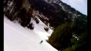 ski piste rouge  La Bresse Hohneck  Gaby Curien  en snowboard [upl. by Demona643]