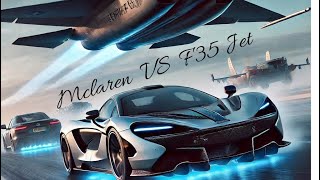 What Happens When a McLaren Speedtail Battles a F35 Fighter Jet [upl. by Lhadnek911]