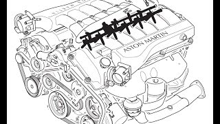 Depressurizing the Fuel System on an Aston Martin DB9 [upl. by Ynots551]