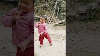 Dhale dhale nepalisong cutebaby dance 🤪🤪 [upl. by Ellehs]